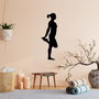 Wallity Yoga 1 Escultura de pared de metal Negro